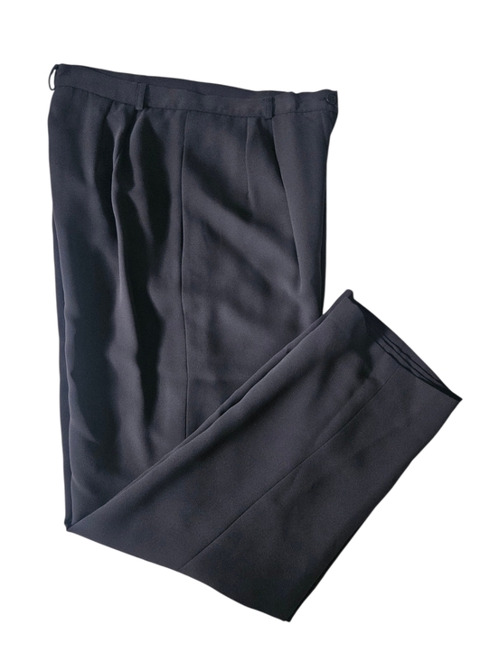 Talbots Pants - NWT TALBOTS Navy Blue Fully Lined Pleated Trousers | SZ 12